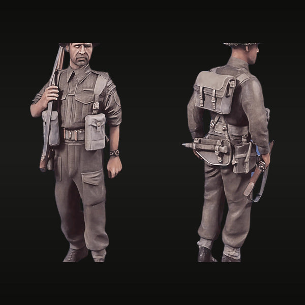 British WWII Infantry Soldier 1/35 Resin Figure Kit