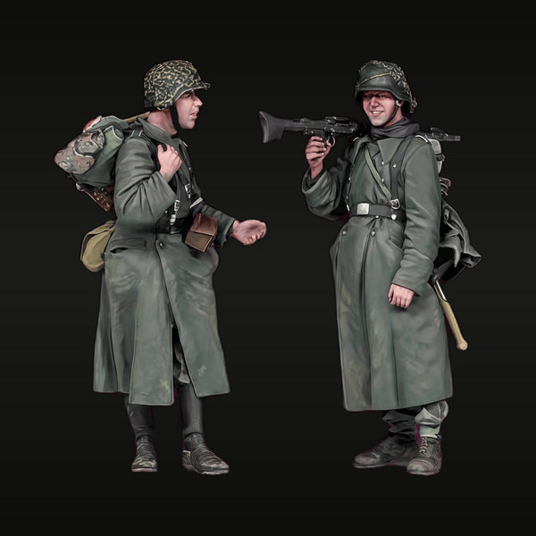 WWII Soviet Infantry with Mosin-Nagant & PPSh-41 1/35 Resin 2-Figure Set