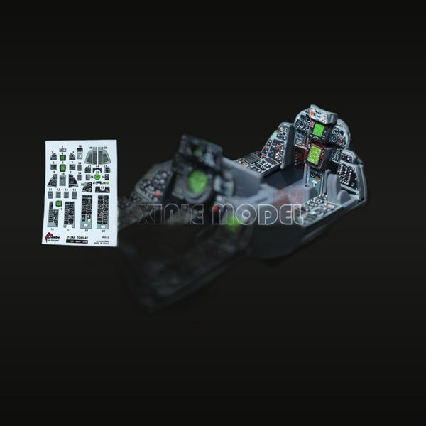 F-14 Tomcat Cockpit Instrument Panel 1/48 1/72 Resin Detail Kit