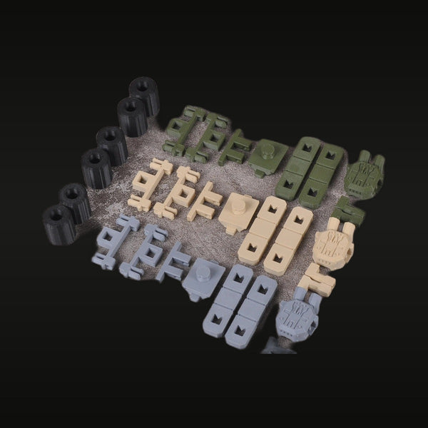Tank Track Roller Wheel & Suspension Block Sprue Set Resin Kit