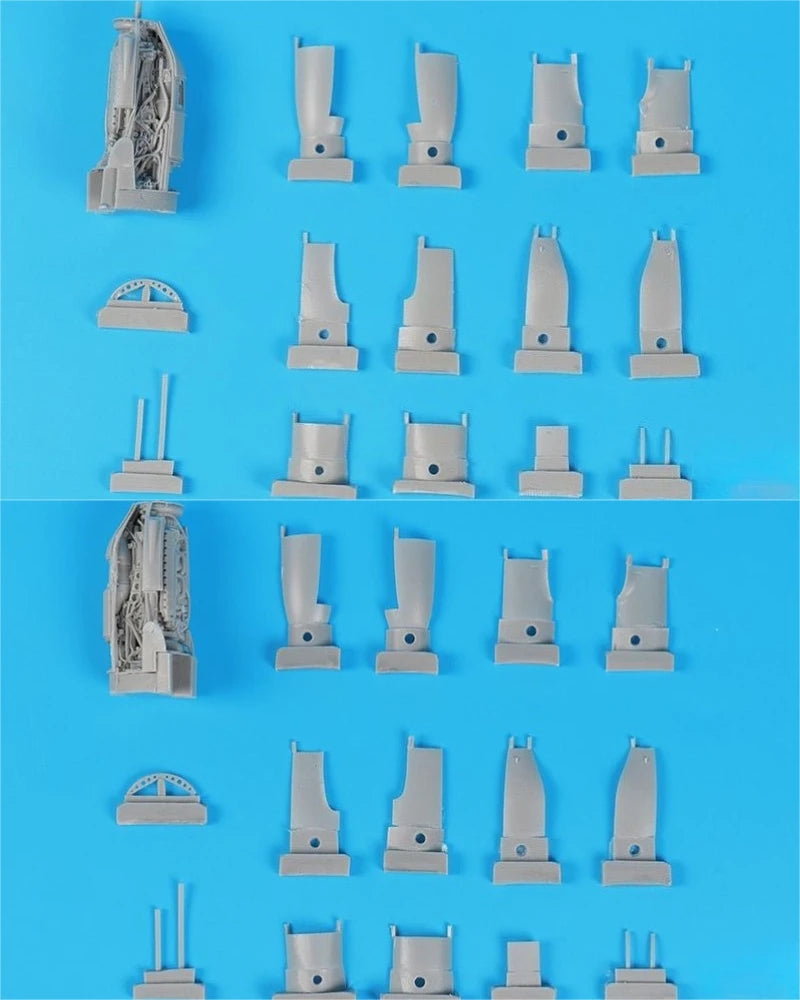 1/48 Scale Diecast Resin Model Kit Resin Aircraft Parts Model P-38 F/G Engines Unassembled Unpainted
