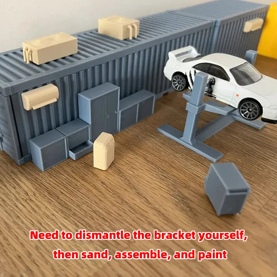 Air Conditioner Central Air Conditioning Air Cooler for House Factory Shop Sand Table Diorama Scale Model Kit 1/35/48/64/72/87