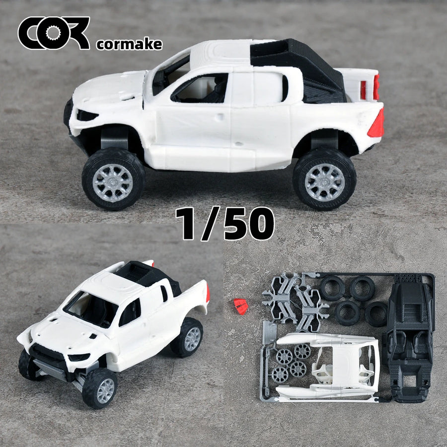 Assembly Scale Set Static Plastic Model Kit Car Off-Road Vehicle 1/50