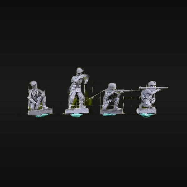 US Airborne Troops 4-Figure Set 1/72 Resin Model Kit