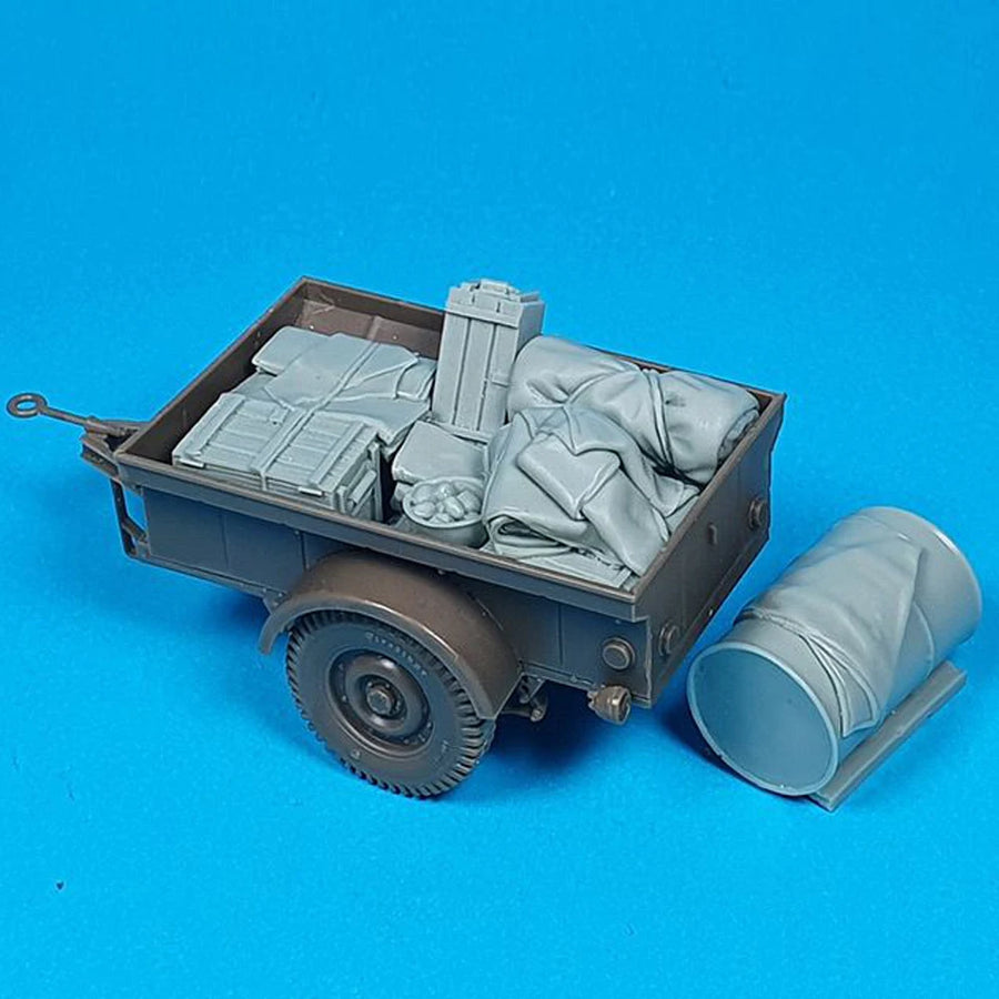 1/35 US Trailer Supply Parts, Six, Resin Model Figure Soldier, Military Themes, Unassembled and Unpainted Kit