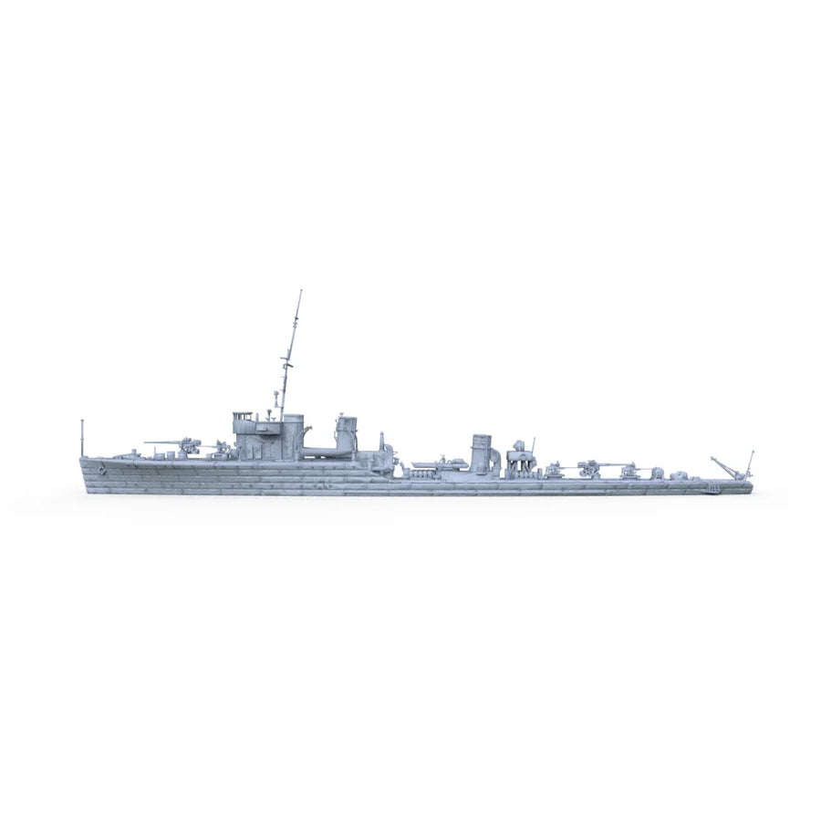 WWII Era Destroyer 1/700 Resin Ship Kit - resin model view 3