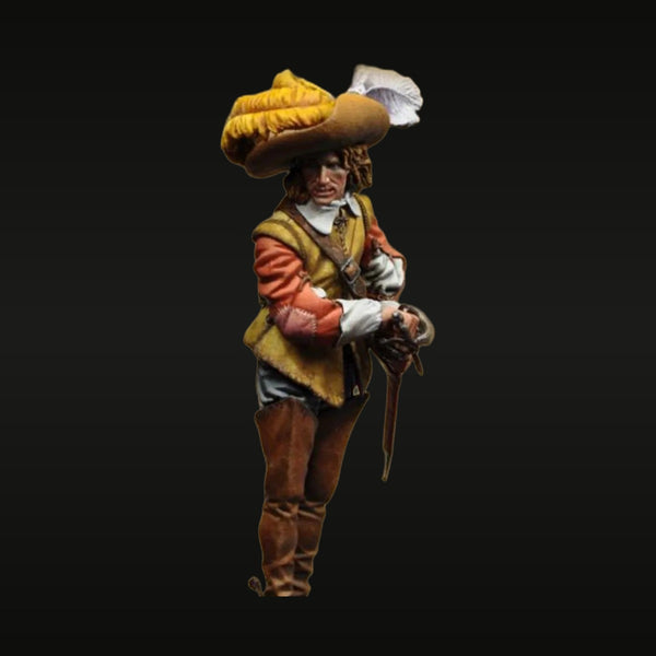 17th-Century French Musketeer D'Artagnan 75mm Resin Figure Kit