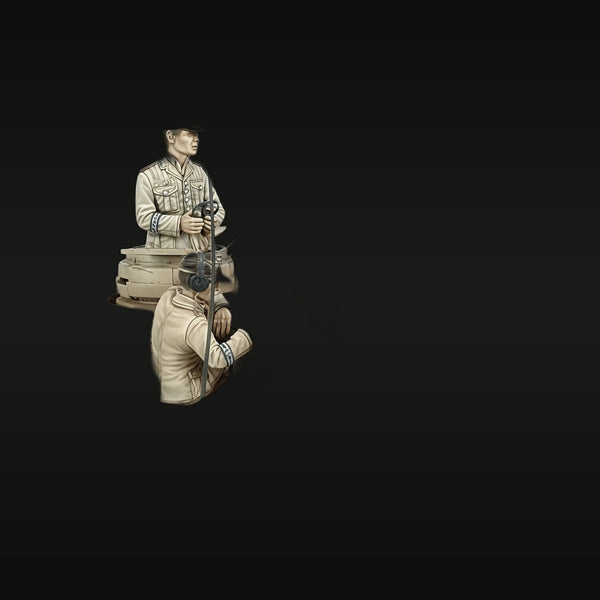 WWII German Afrika Korps Survey Team with Theodolite 1/35 Resin Figure Set