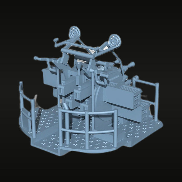 British Navy 2pdr Pom-Pom Gun 1/144-1/700 Scale Resin Upgrade Kit