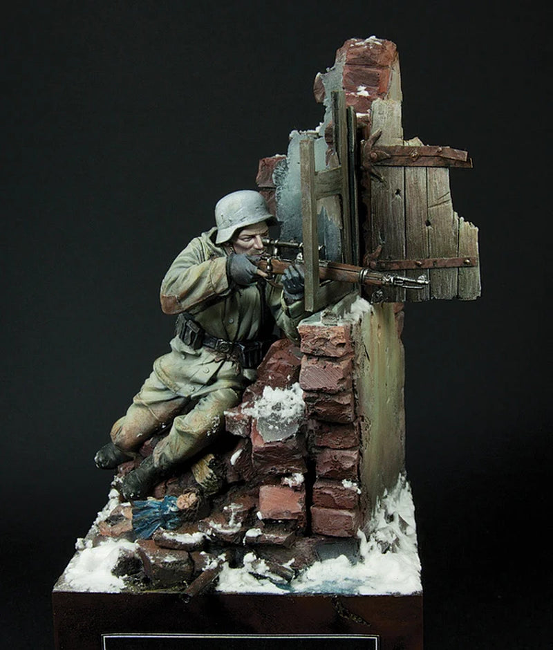 Resin Kit Sniper 90 Mm Unassembled Sculpture for Hobbyists