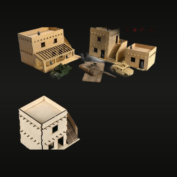 Middle Eastern Fort Compound 1:72 Resin Terrain Diorama Kit