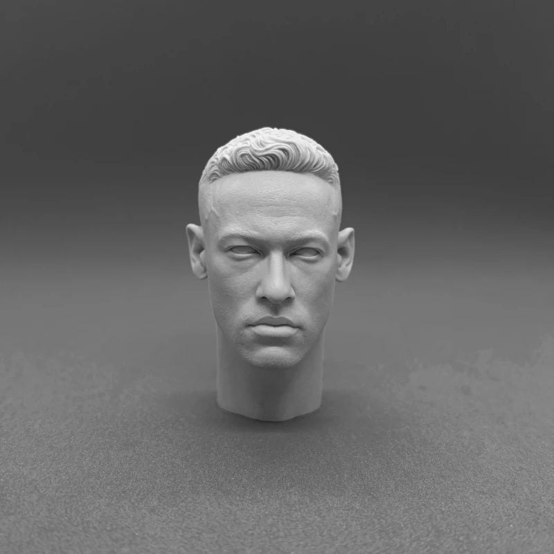 1/6 Scale Resin Diecast Head Sculpture Model Soccer Stars and Singers Collection Head Carving Fit 12'' Action Figure Unpainted