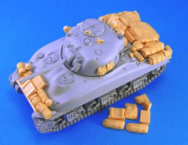 WWII M4A1 Sherman Tank Stowage Set 1/48 Scale Resin Kit