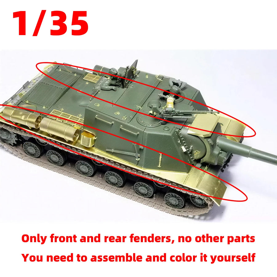 1/35 Photo Eatch PE Scale Model Kit Material Metal ISU-122/152 Tank Fender Modified Parts Part Accessory Models
