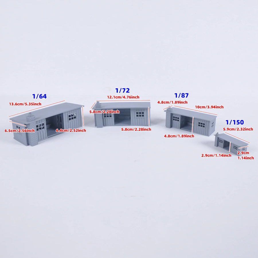 Assembly Architectural Sand Table Waiting Room Ticket Office Building Railway Railroad Diorama Scale Model Kit 1/64/72/87/150