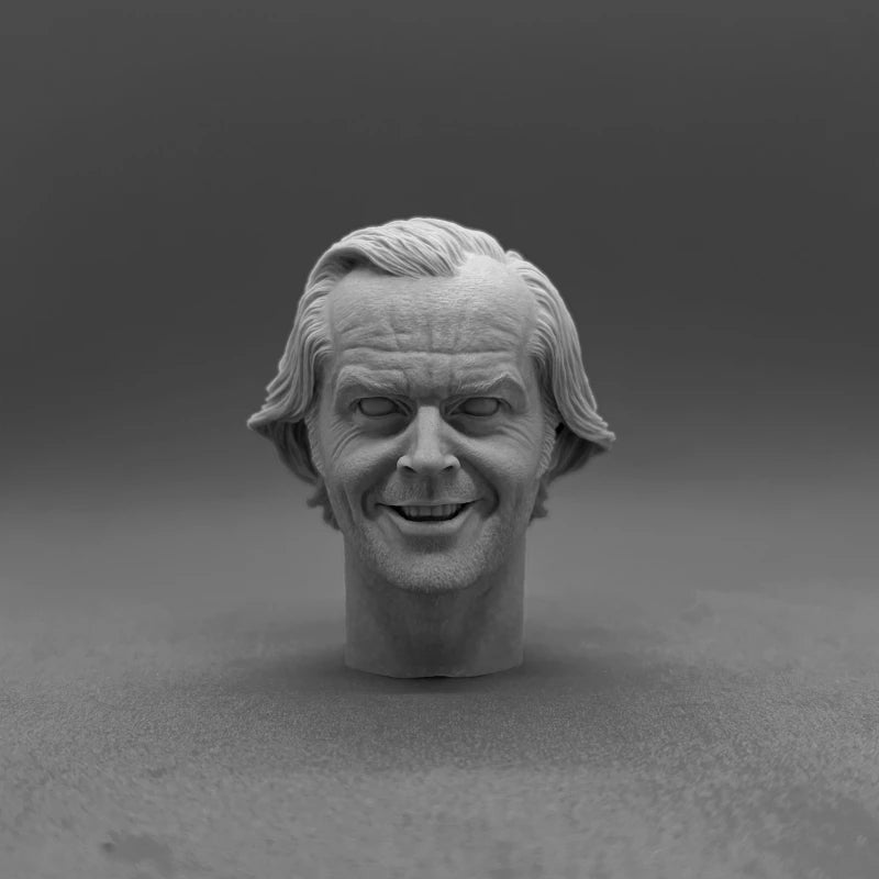 1/6 Scale Resin Diecast Head Sculpture Model Movie Characters Head Carving Fit 12'' Action Figure Unpainted