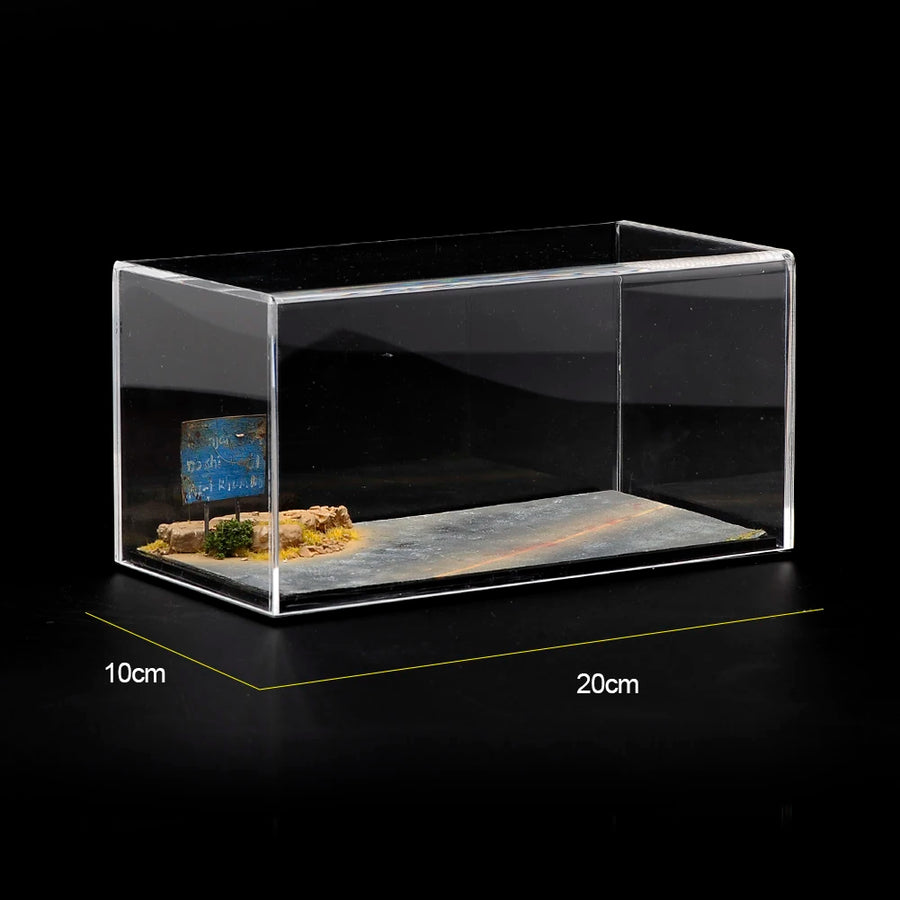 Acrylic Display Case for Resin Miniature Figures - 20cm Diorama Base - resin model view 2