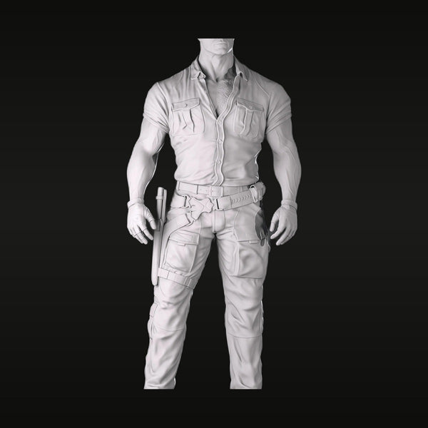Modern Tactical Operative with Chest Rig 75mm Resin Figure Kit