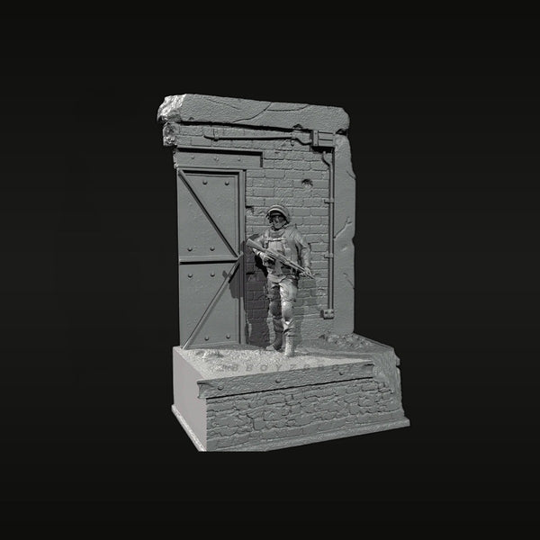 Modern Special Forces Operator with M4 Rifle 1/35 Resin Diorama Kit