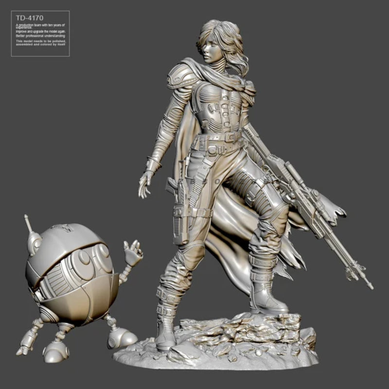 55Mm 75Mm Resin Model Kits Figure Beauty Colorless and Self-Assembled TD-4170