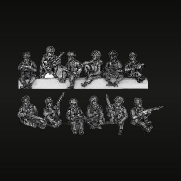 WWII British Airborne Resting Squad 1/72 Scale 12-Figure Resin Set