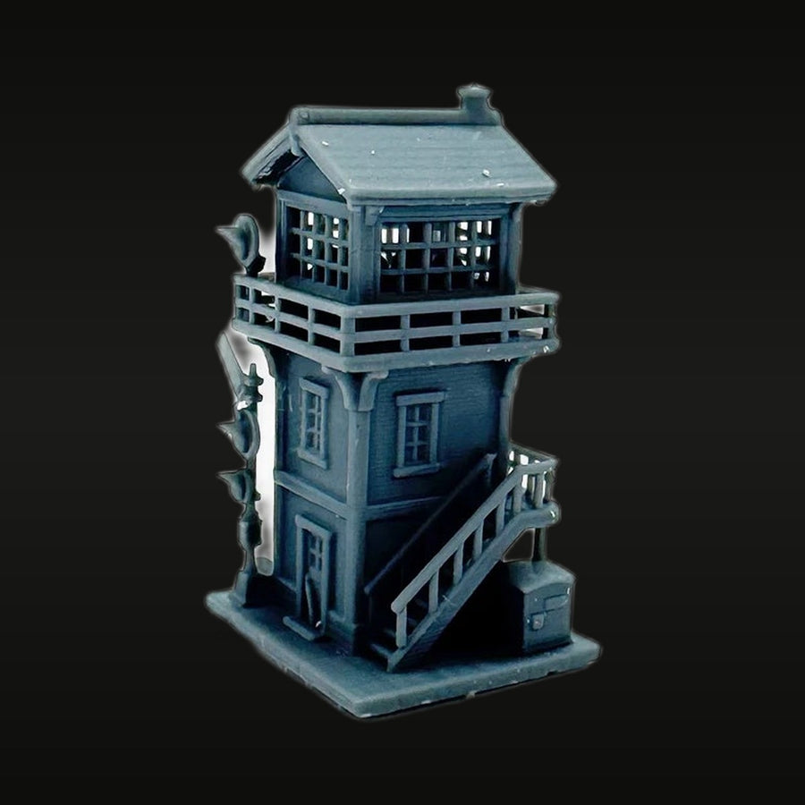 Victorian Railway Signal Tower 1/87 Resin Model Kit - unpainted resin model kit