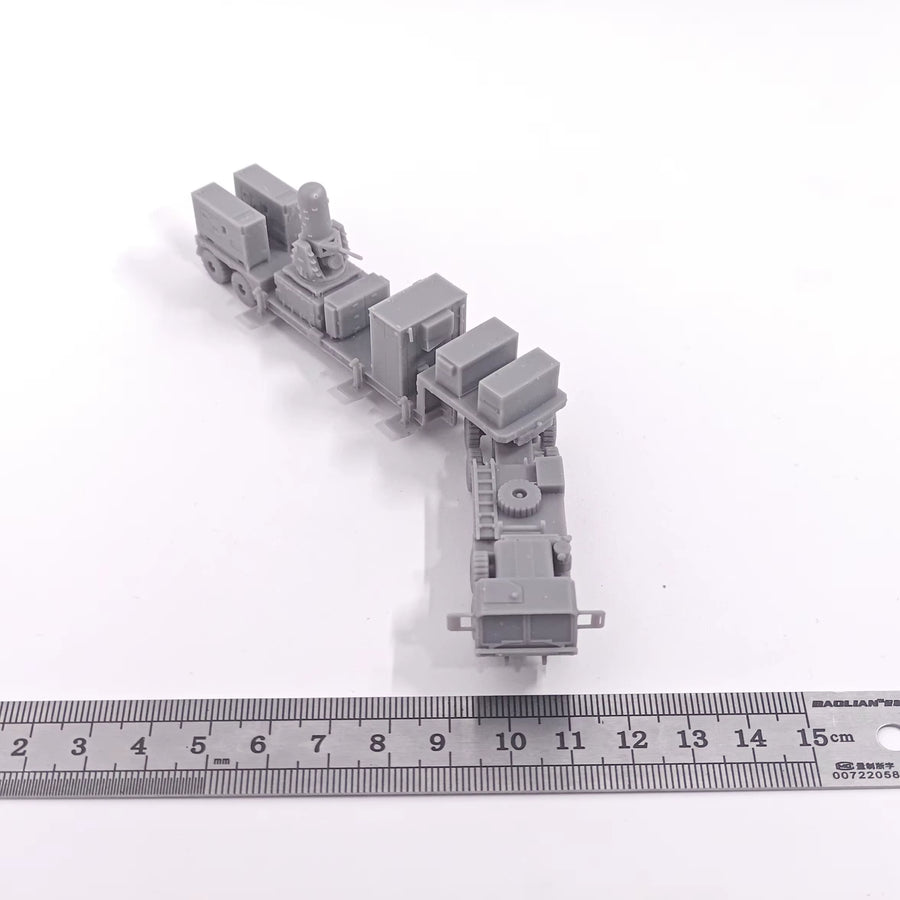Modern US Military Radar and Support Vehicle Convoy 1/144 Resin Kit - resin model view 3