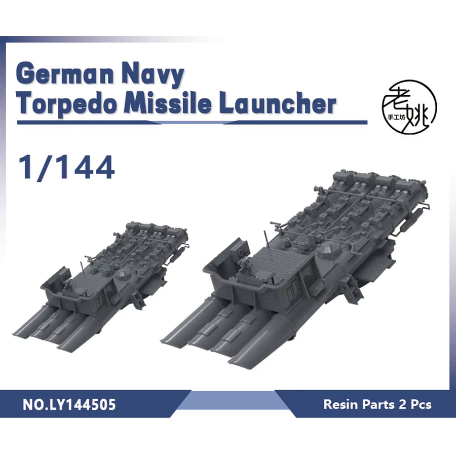 WWII German Navy Landing Craft Set 1/700 Resin Ship Kit - resin model view 5
