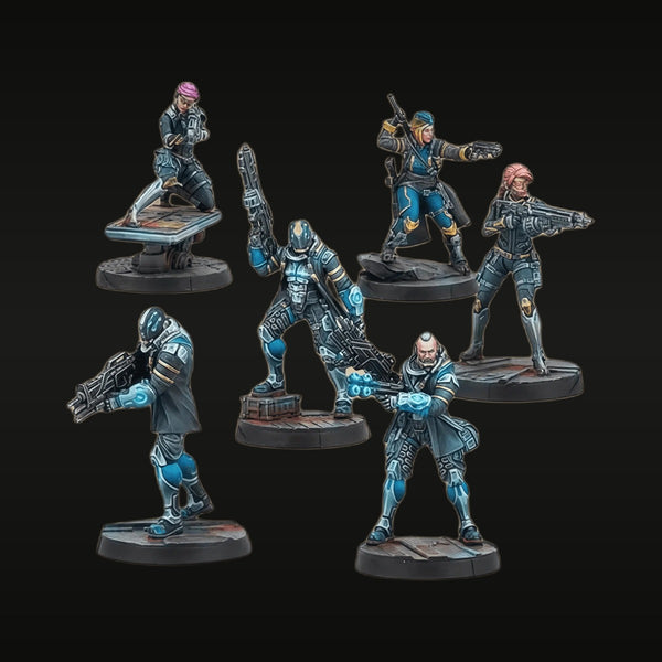 Sci-Fi Operatives Squad 6-Figure Set Painted 28mm Resin Kit