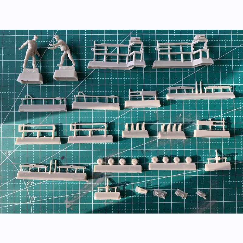 WWII Soviet Airfield Weapons Cart Diorama Set 1/72 Resin Kit - resin model view 2