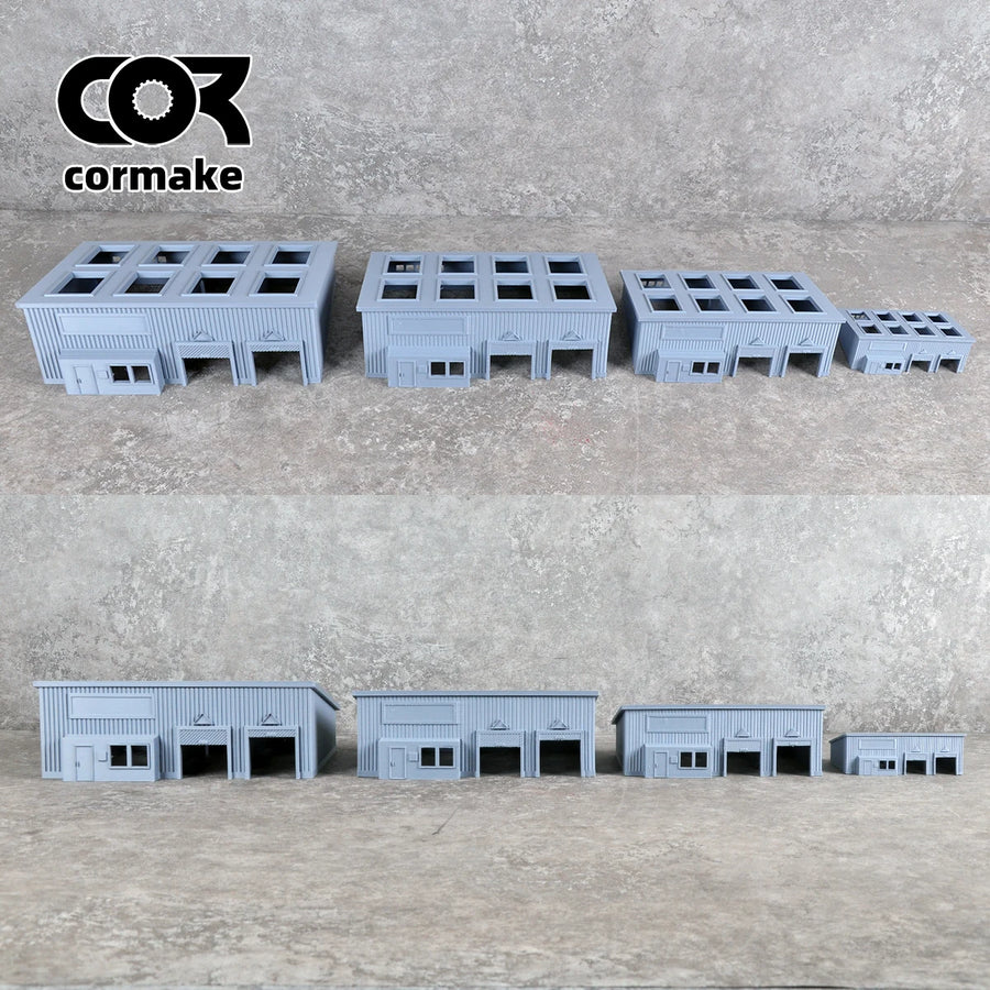 Assembly Architectural Sand Table Bungalow Garage Villa Office Building Railway Railroad Diorama Scale Model Kit 1/64/72/87/150