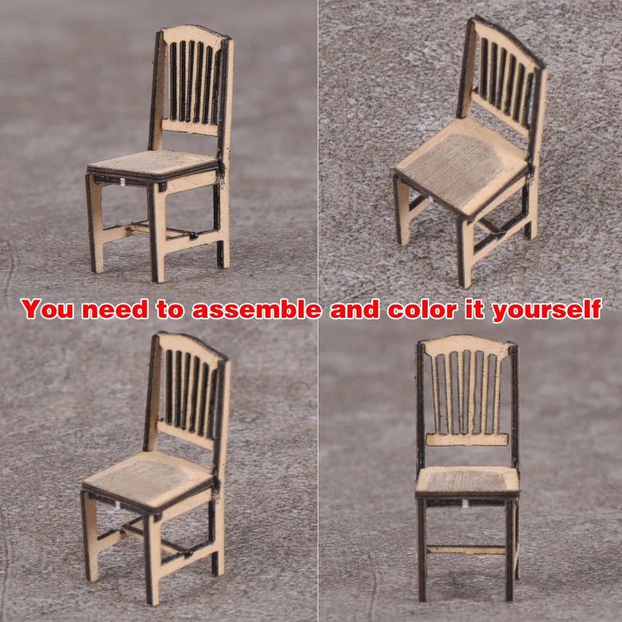 1/32 Victorian Tea Room Furniture Set (Resin Terrain) - resin model view 5