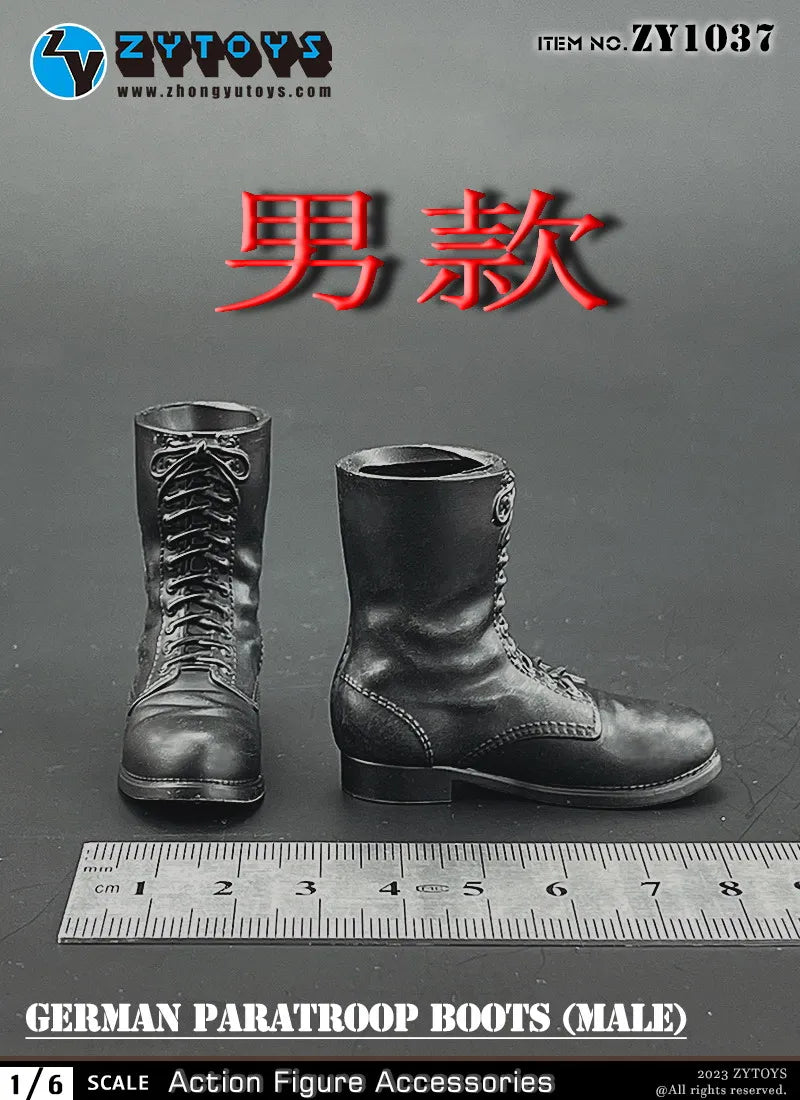 ZYTOYS ZY1024 ZY1028 ZY1034 1/6 WWII Military Boots Shoes Accessory Model Fit 12'' Male Soldier Action Figure Body Dolls Toy
