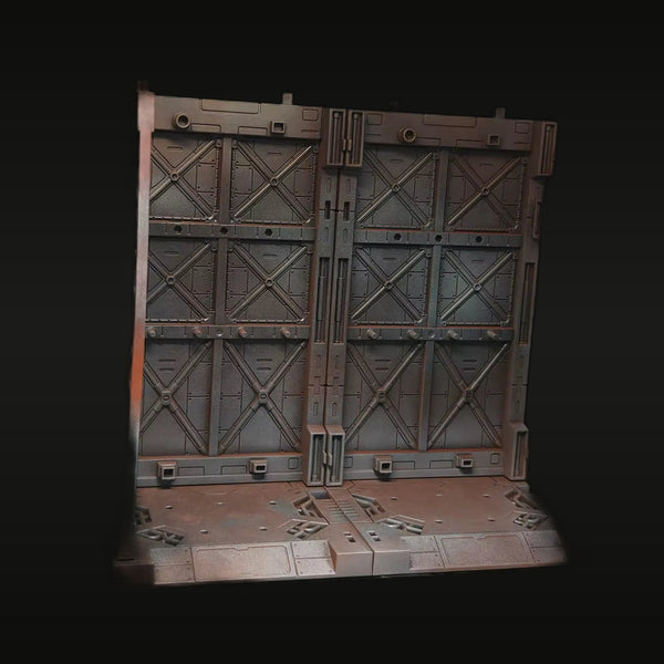 WWII Military Fortified Barracks Gate Diorama Terrain Accessory Resin Kit