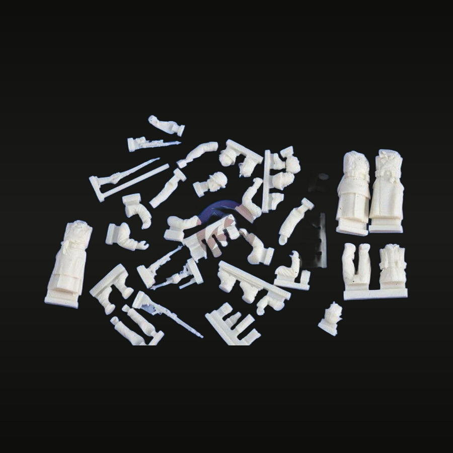 WWII German Wehrmacht Infantry Multi-Figure Set 1/35 Resin Kit - unpainted resin model kit