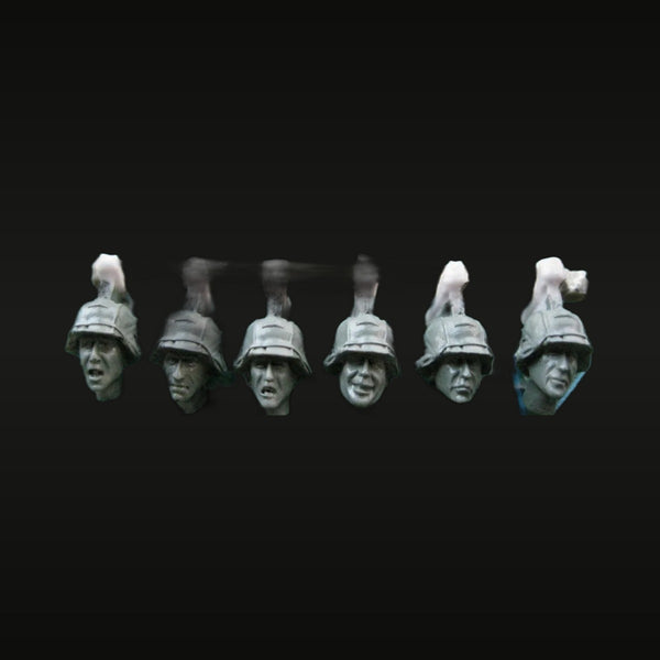 WWII British Soldier Heads 6-Figure Set 1/35 Resin Kit