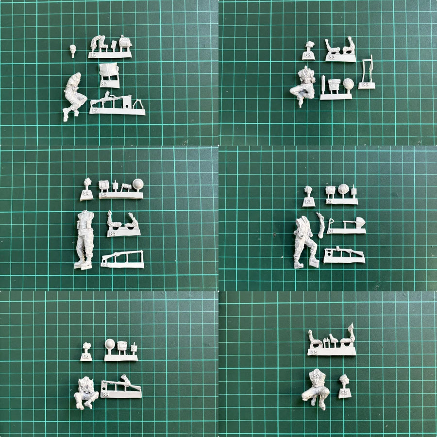 1/35 Resin Unpainted Model Kit, 1944 Normandy British Infantry (6 Figures) Unassembled and Unpainted GK