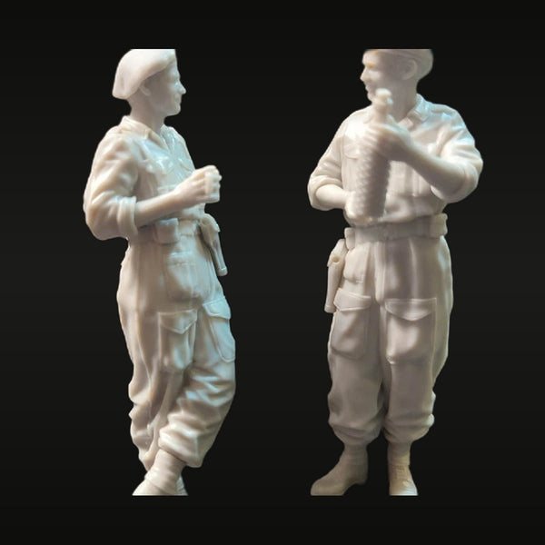 WWII British Tank Crew Normandy 2-Figure Set 1/35 Resin Kit
