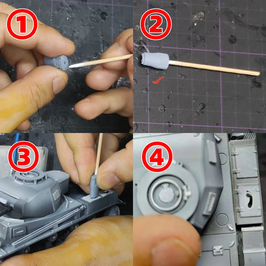 Diorama Scale Model Kit Hobby Tools Stencil Universal Template Decoration Footprint Handprint Fingerprint Palm Print 1/35-72