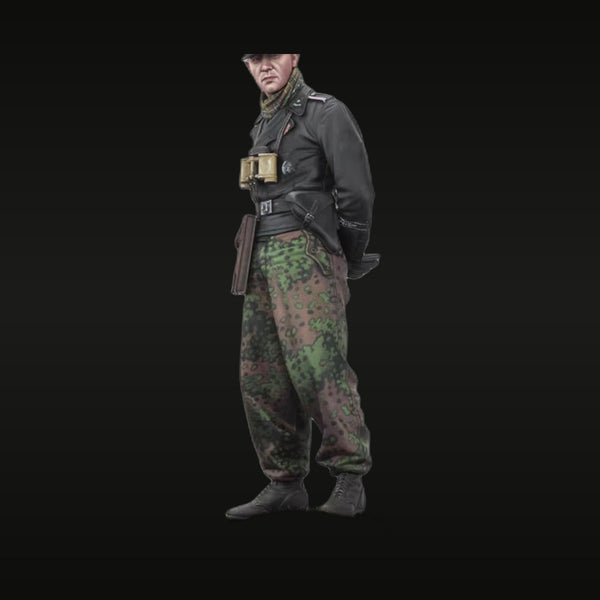 WWII German Fallschirmjäger Soldier Splinter Camo 1/16 Resin Figure Kit