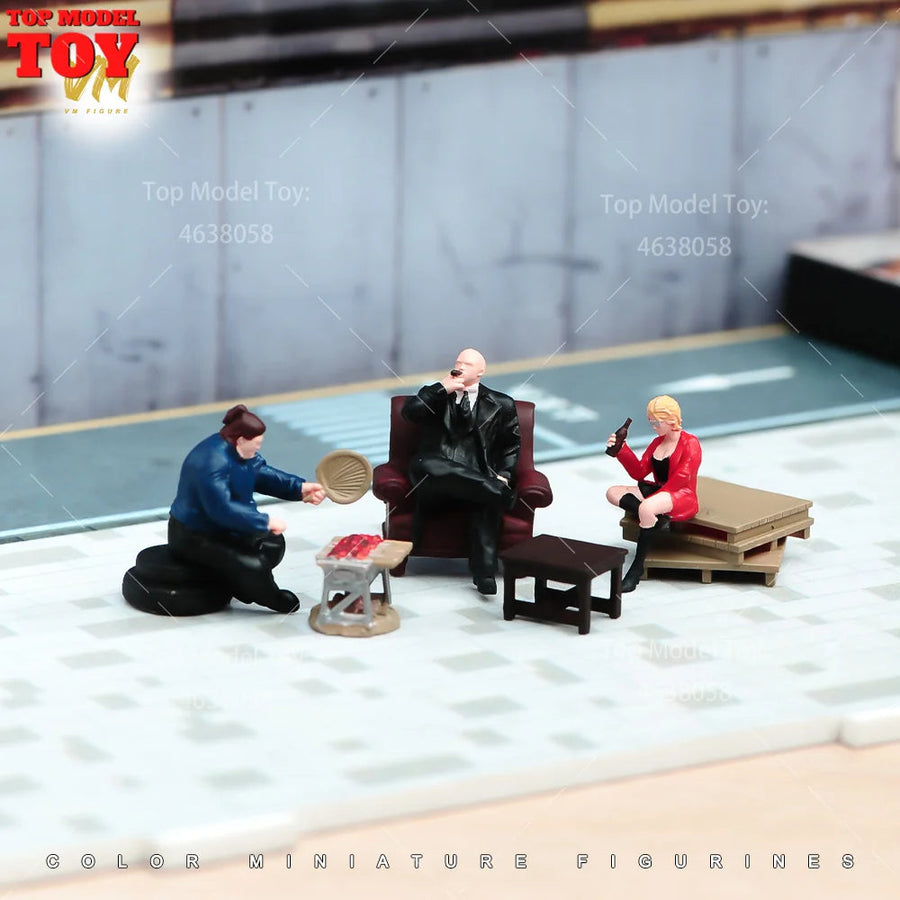 1/64 Scale Pink Resin Diorama Table Accessory Kit