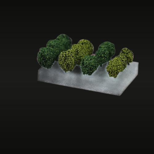 Miniature Landscape Tree Diorama Set 12-Pack 1/35 Scale Resin