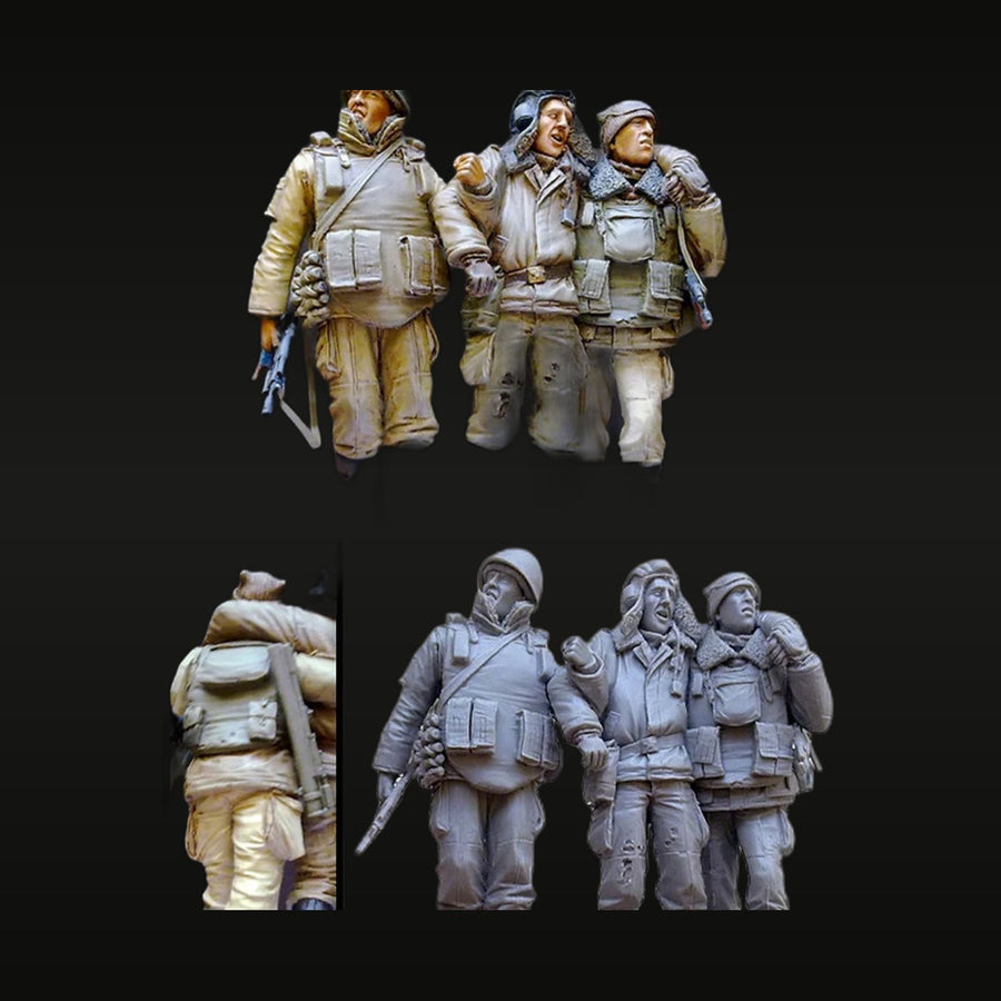Modern US Desert Infantry Squad 1/35 Resin Figure Kit - unpainted resin model kit
