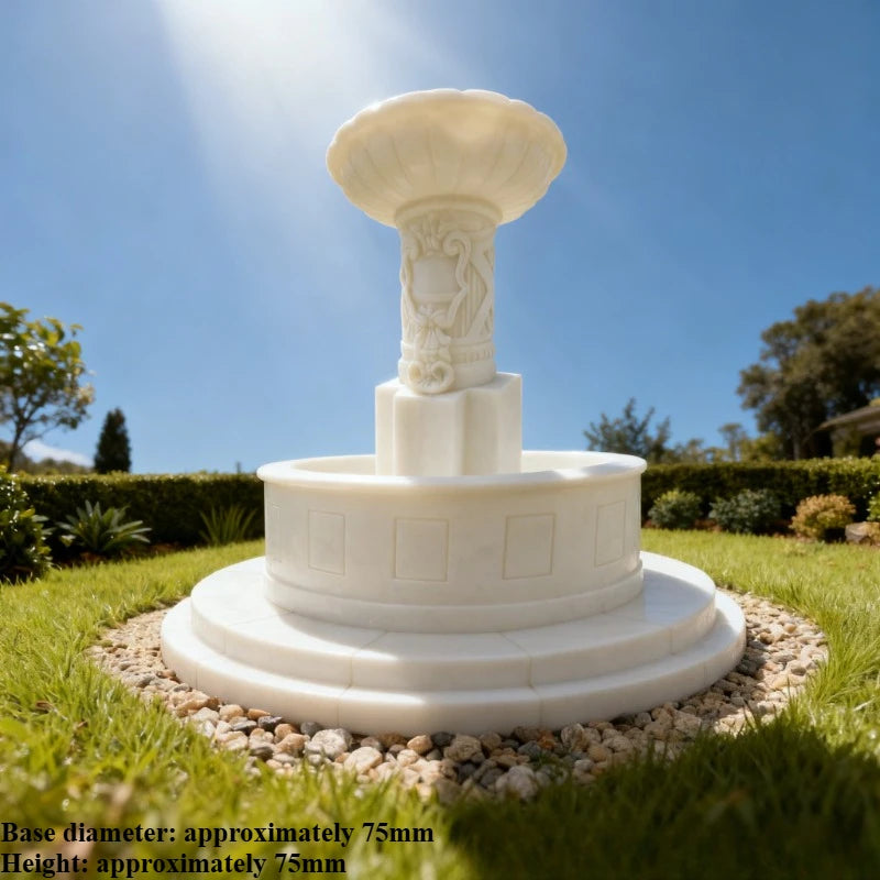 1/35 Scale Die-Cast Resin Model Kit Water Fountain Scene Model Unassembled Unpainted