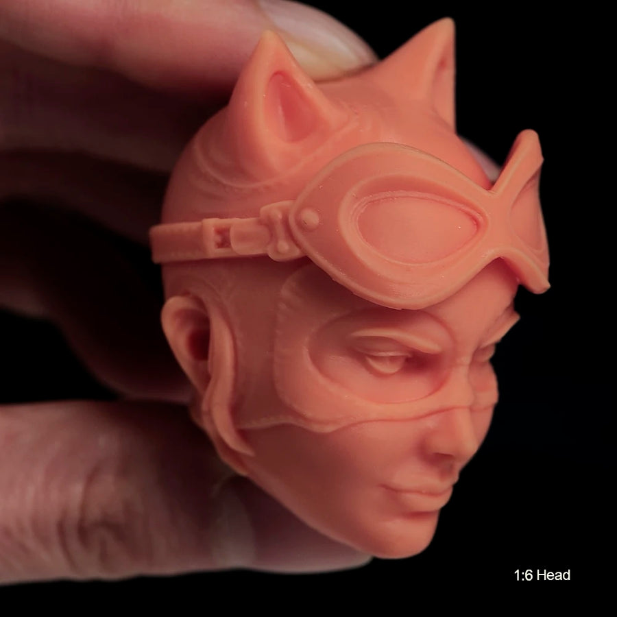 Catwoman Masked Portrait Bust 1/6 Resin Head Sculpt - resin model view 2