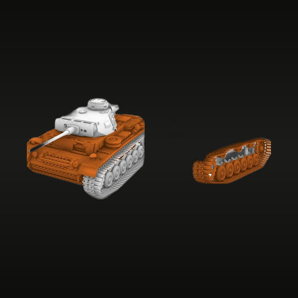 WWII German Panzer III Ausf.L Medium Tank 1/56 Resin Vehicle Kit