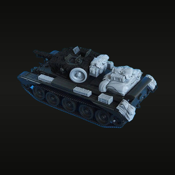 WWII Tank Stowage Set with Jerry Cans and Equipment 1/35 Resin Kit