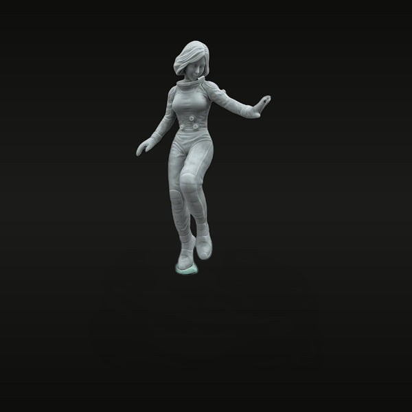 Female Space Pilot in Flight Suit 1/20 Resin Figure Kit
