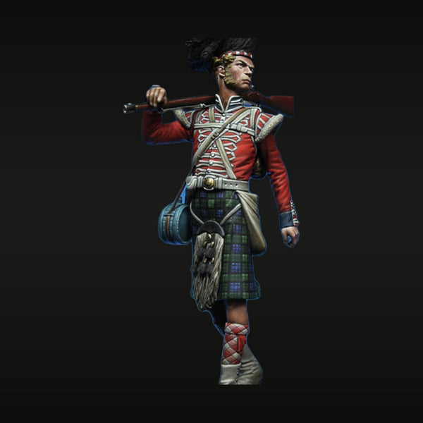 Napoleonic 42nd Highland Regiment Private Soldier 54mm Resin Figure Kit