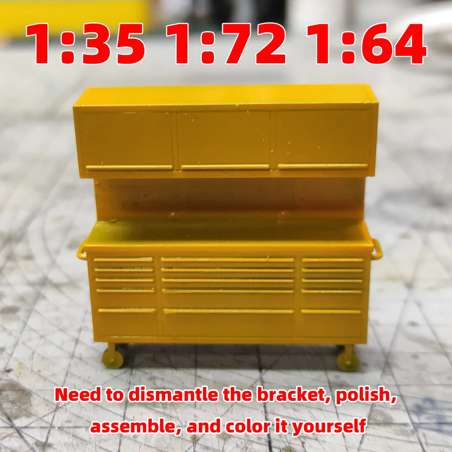 Assembly Locker Tool Cabinet Tool Chests Tool Rack Soft Decoration Sand Table Diorama Scale Model Kit 1/72 1/64 1/35 1/32